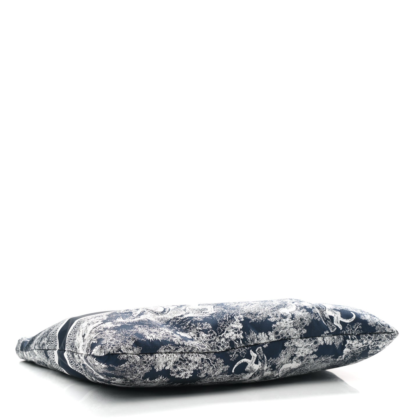 Technical Fabric Toile De Jouy Reverse Diortravel Zipped Pouch Blue Multicolor