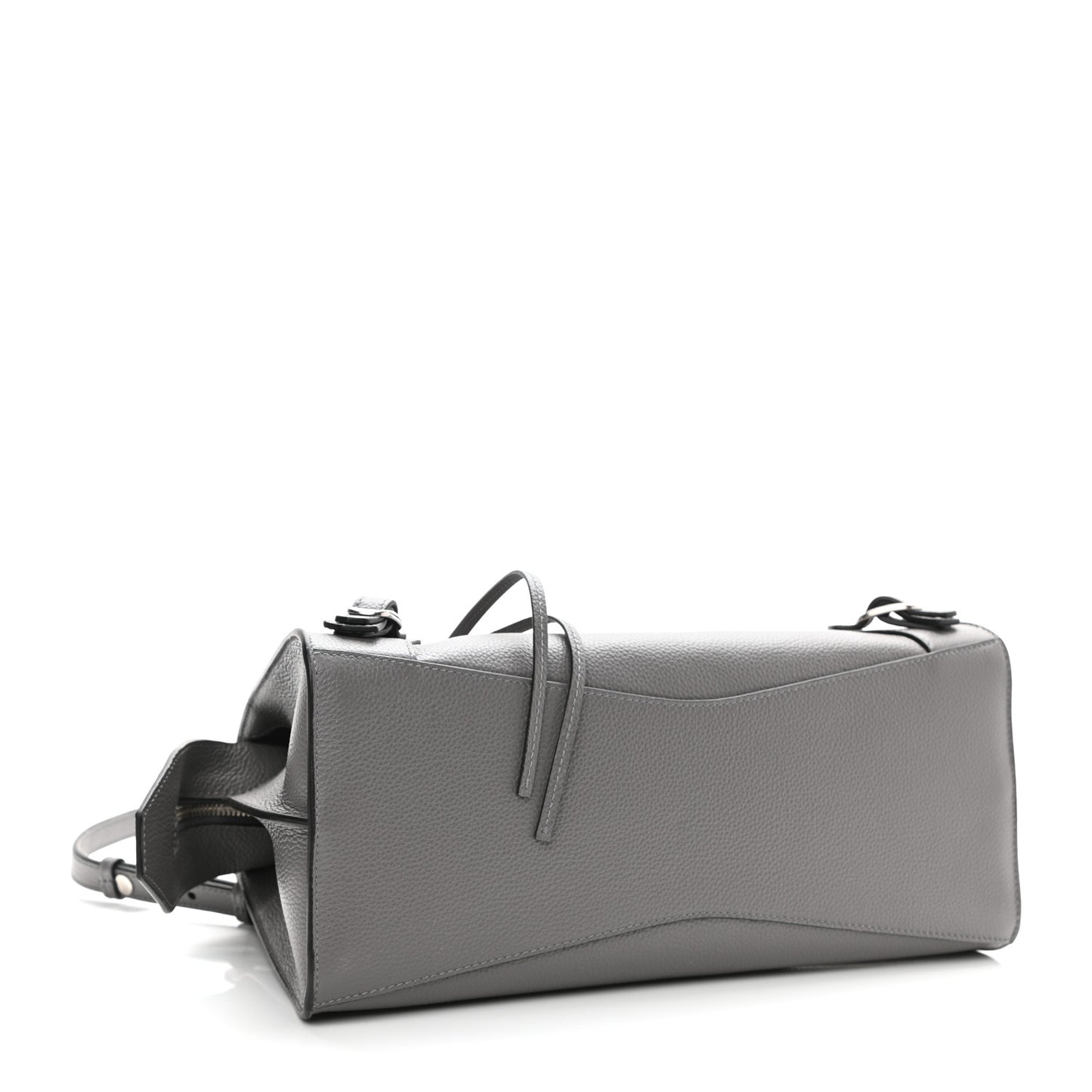 Grained Calfskin Neo Classic Silver Hardware S City Dark Grey