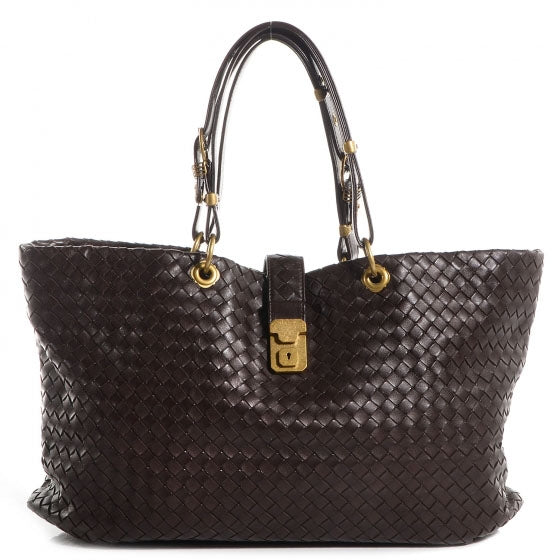 Bottega Veneta Nappa Intrecciato Large Capri Tote Ebano 1 of 8