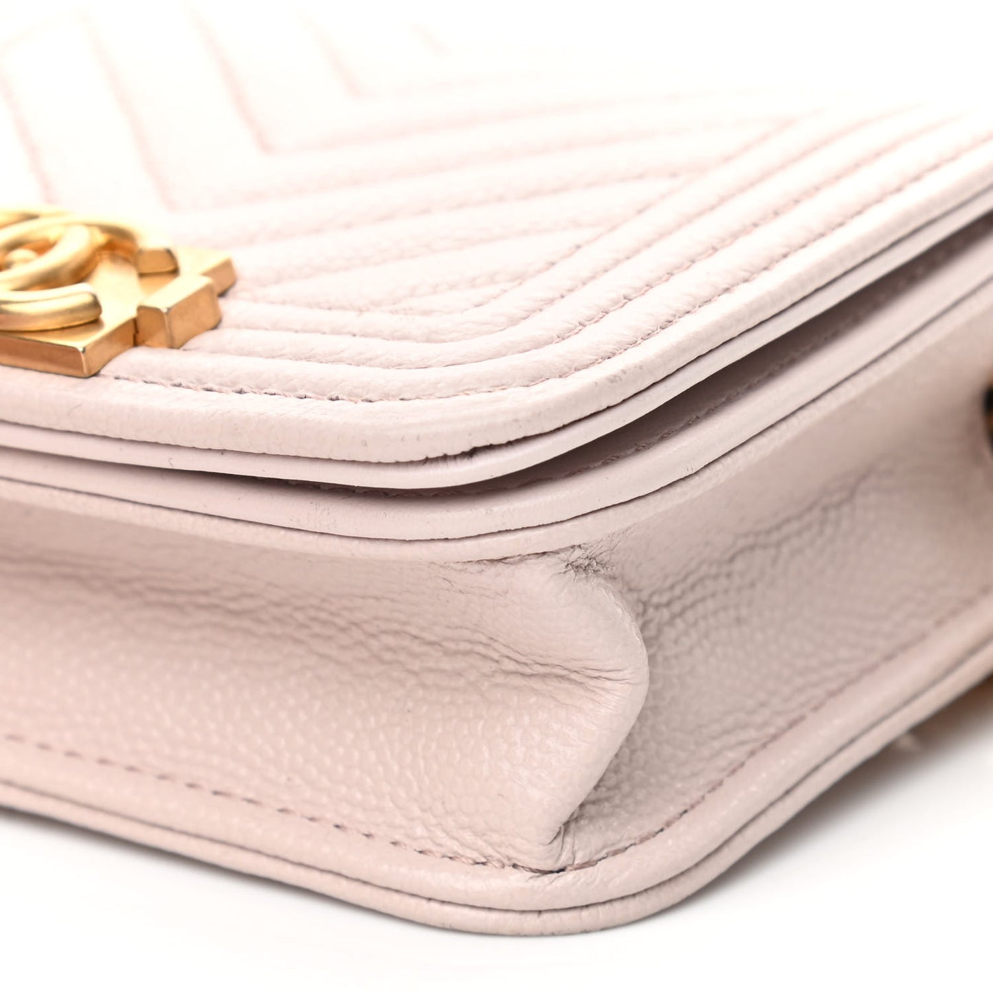 Caviar Chevron Boy Flap Waist Belt Bag Light Purple