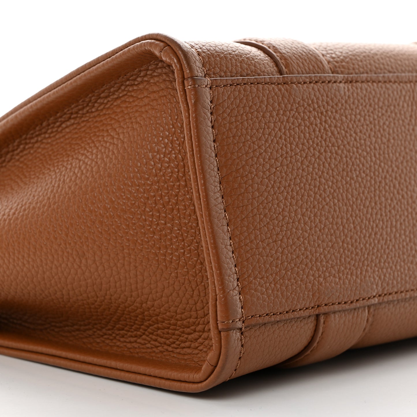 Grained Calfskin Small The Tote Bag Argan Oil
