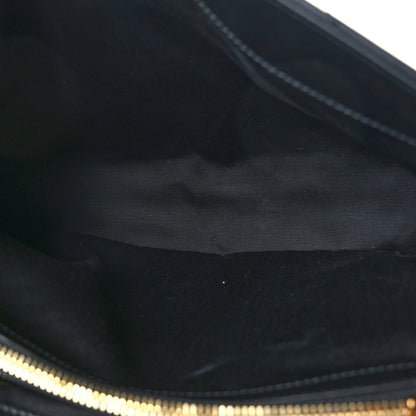 Saint Laurent Calfskin Y Quilted Monogram Medium Loulou Chain Satchel Black 5 of 9