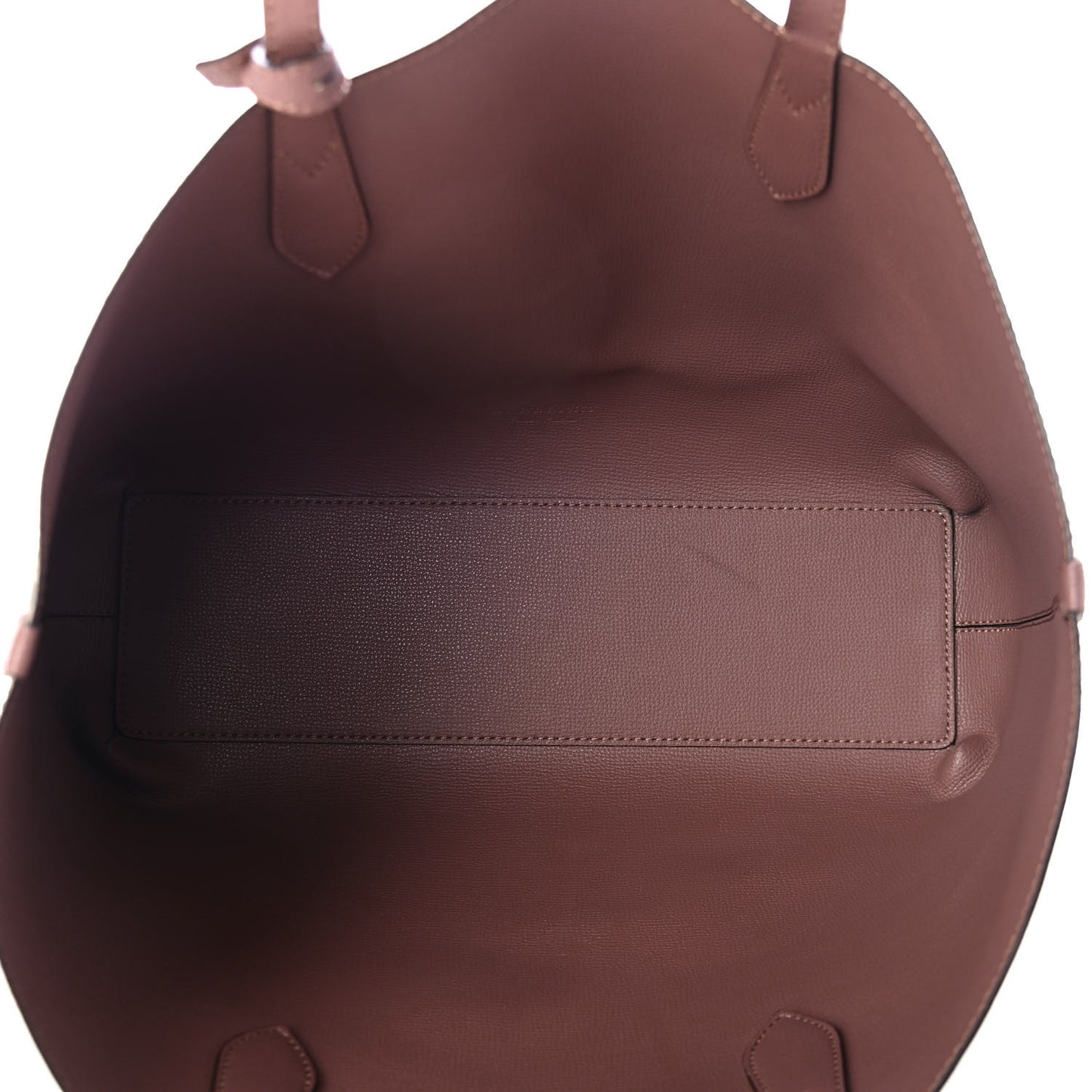 Grainy Calfskin Haymarket Check Medium Reversible Tote Dusty Pink