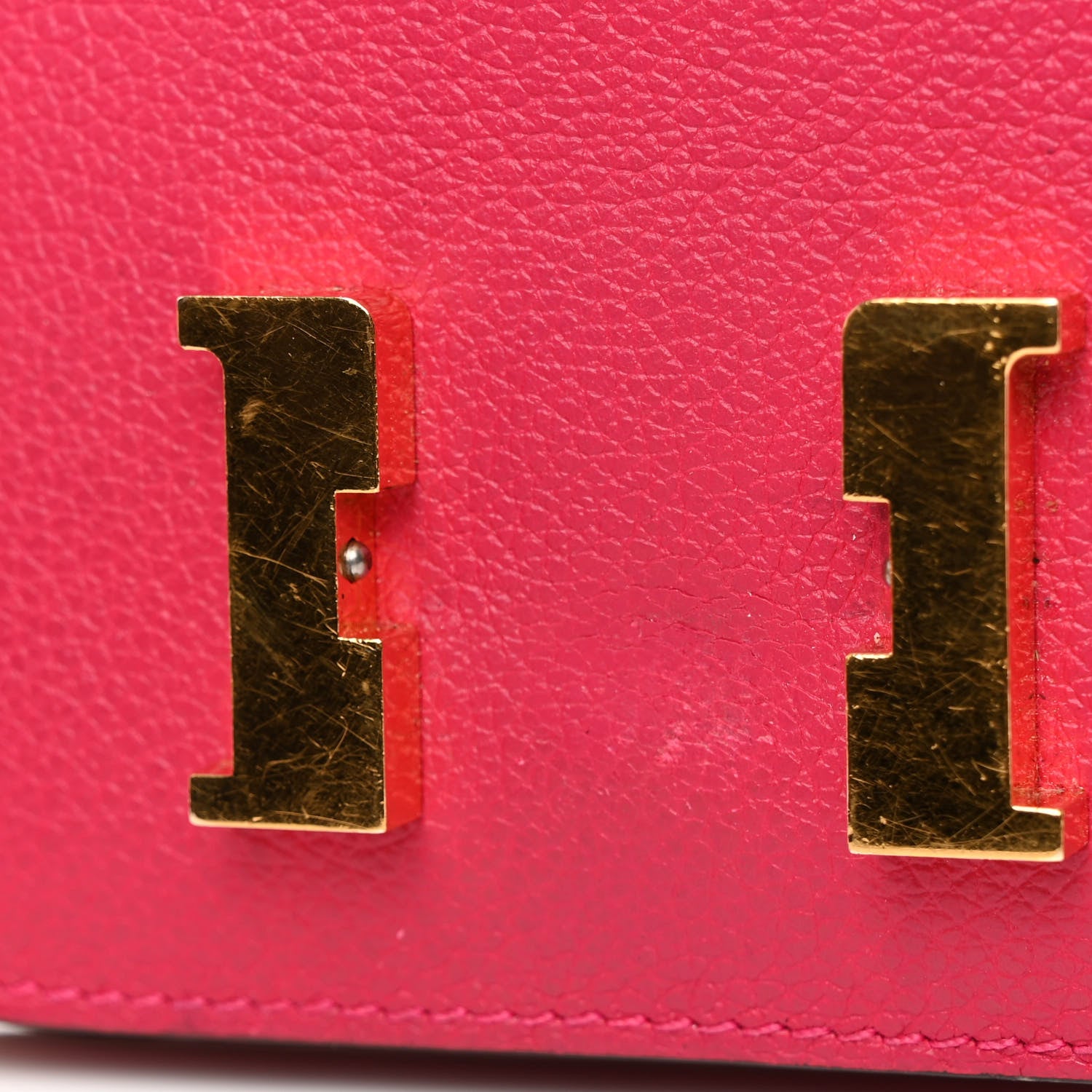 Hermes Evercolor Verso Constance Slim Wallet Rose Mexico Chocolate 9 of 16