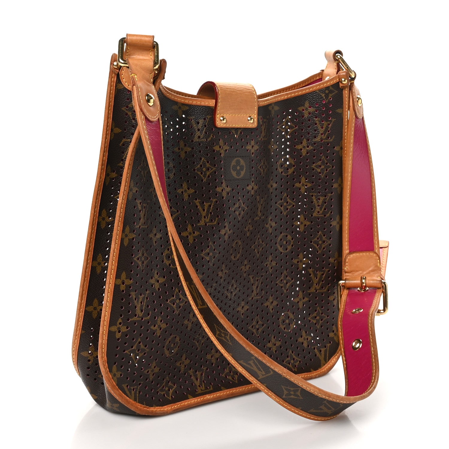 Louis Vuitton Monogram Perforated Musette Fuchsia 2 of 9