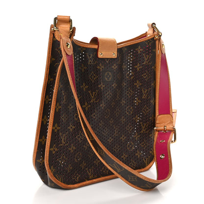 Louis Vuitton Monogram Perforated Musette Fuchsia 2 of 9