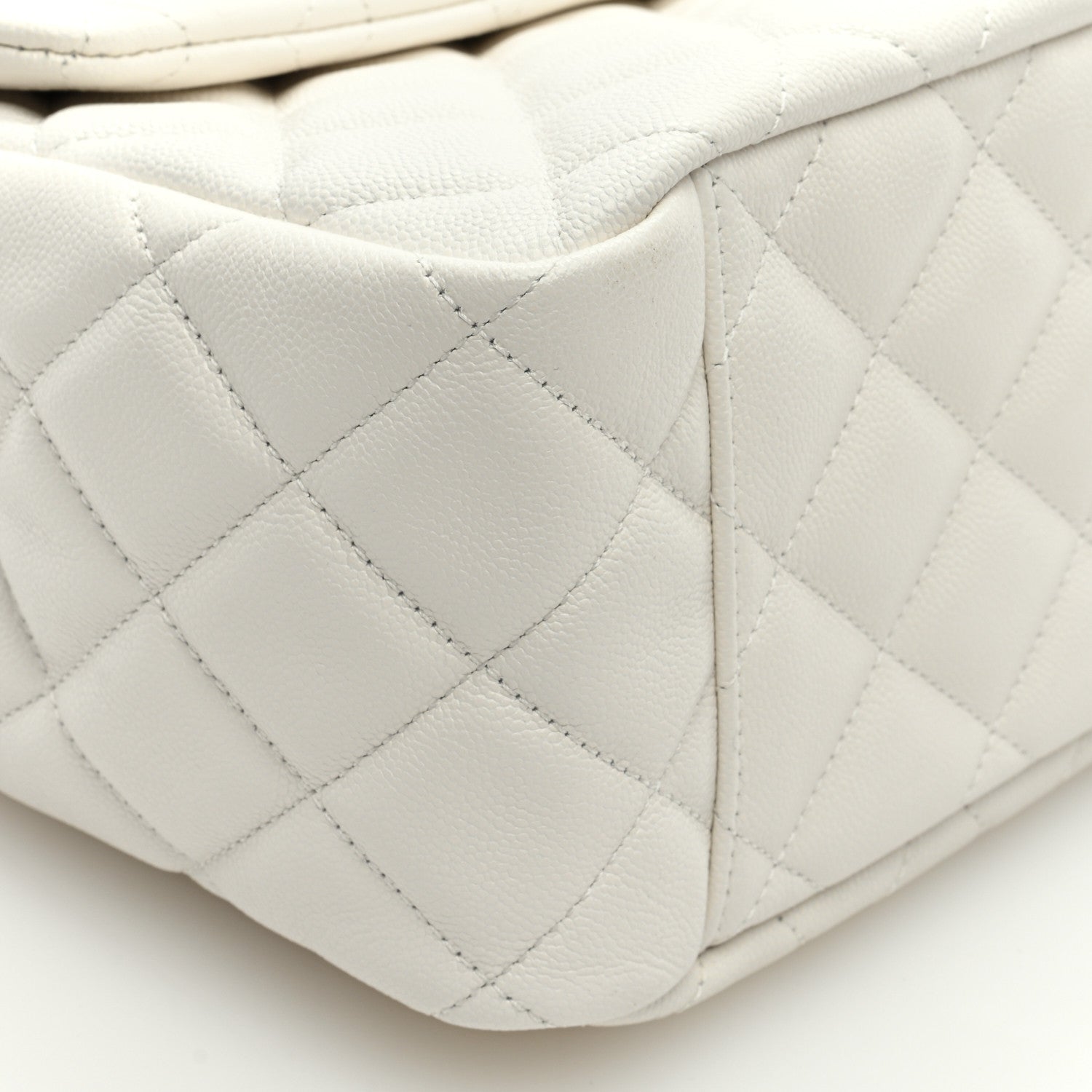 Chanel Caviar Quilted XXL Travel Flap Bag White 8 of 9