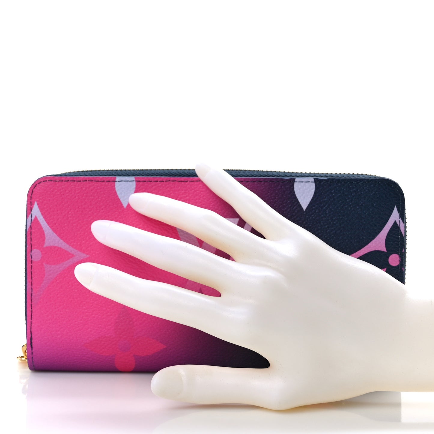 Monogram Giant Spring In The City Zippy Wallet Midnight Fuchsia