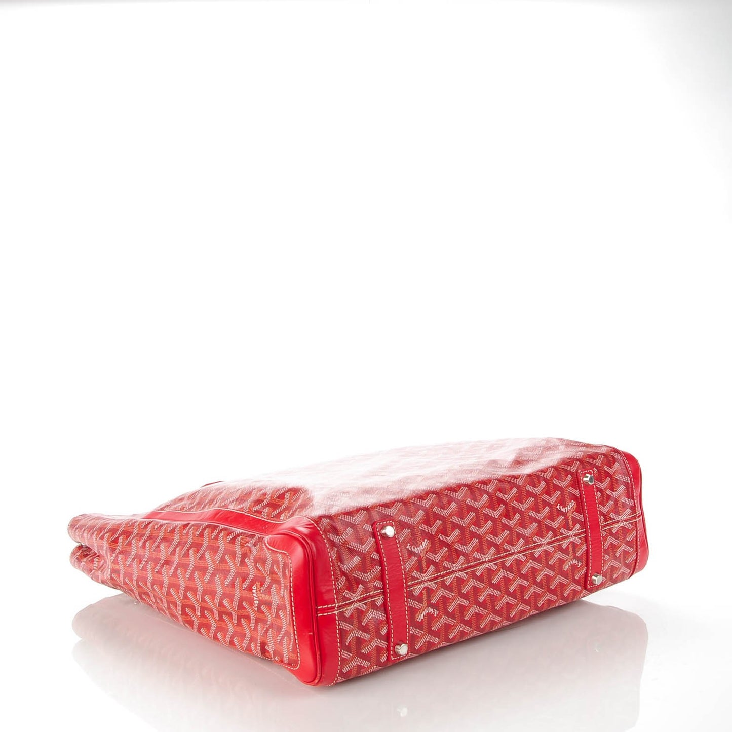 Goyardine Voltaire Tote Red