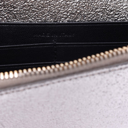 Saint Laurent Metallic Calfskin Kate Monogram Tassel Chain Wallet Gold 9 of 14