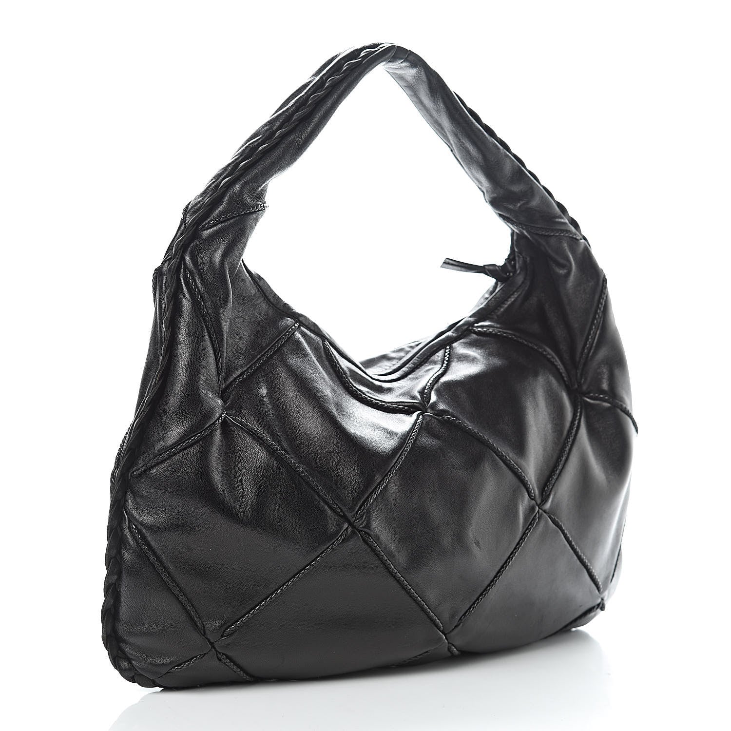 Bottega Veneta Nappa Quilted Medium Veneta Hobo Black 3 of 11