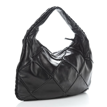 Bottega Veneta Nappa Quilted Medium Veneta Hobo Black 3 of 11