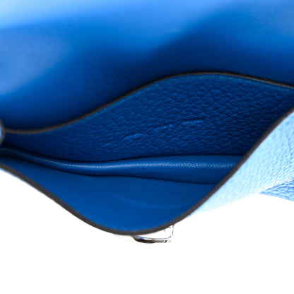 Hermes Togo Dogon Card Case Bleu France 5 of 9