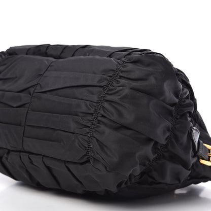 Prada Tessuto Nylon Nappa Gaufre Shopping Satchel Black 7 of 11