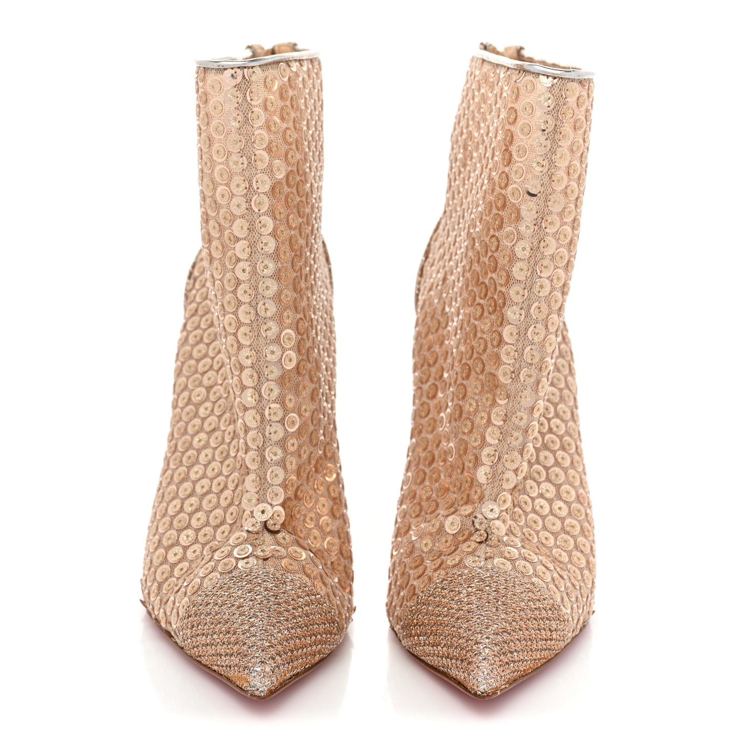 Glitter Diams Paillettes Gipsybootie 100 Ankle Boots 37 Nude