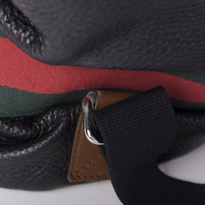 Gucci Calfskin Signature Web Backpack Black 14 of 16