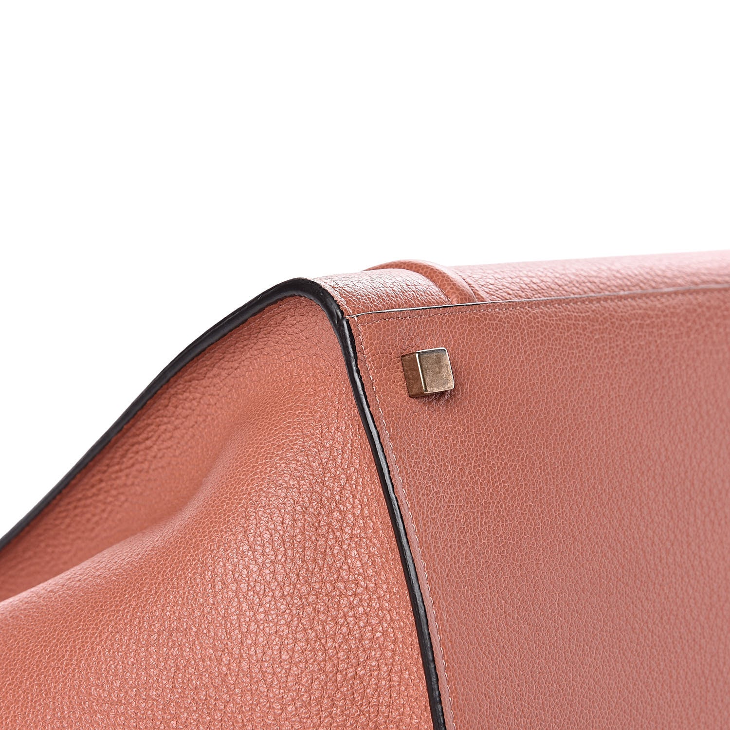 Celine Shiny Grained Calfskin Medium Phantom Luggage Terracotta 9 of 15