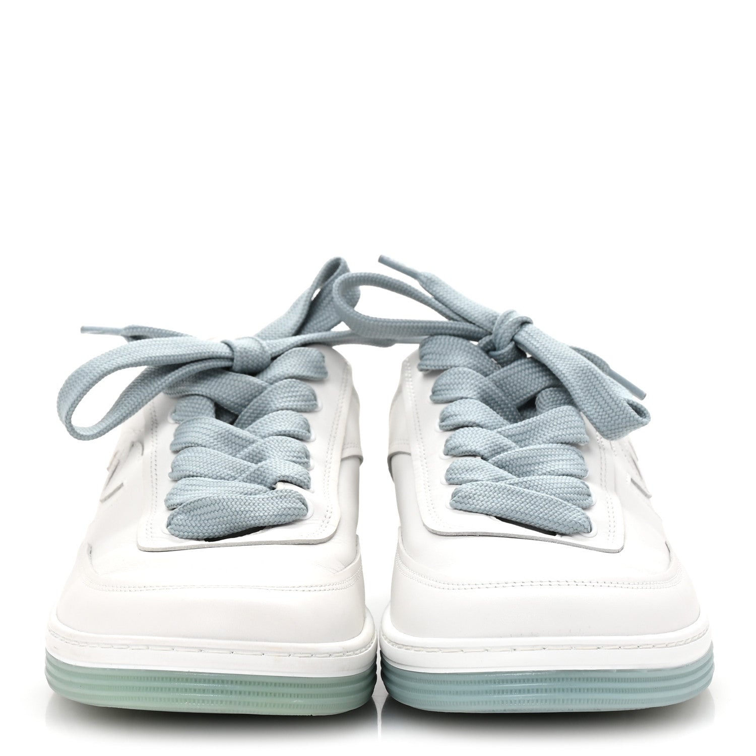 Chanel Calfskin CC Womens Sneakers 37.5 White 3 of 9