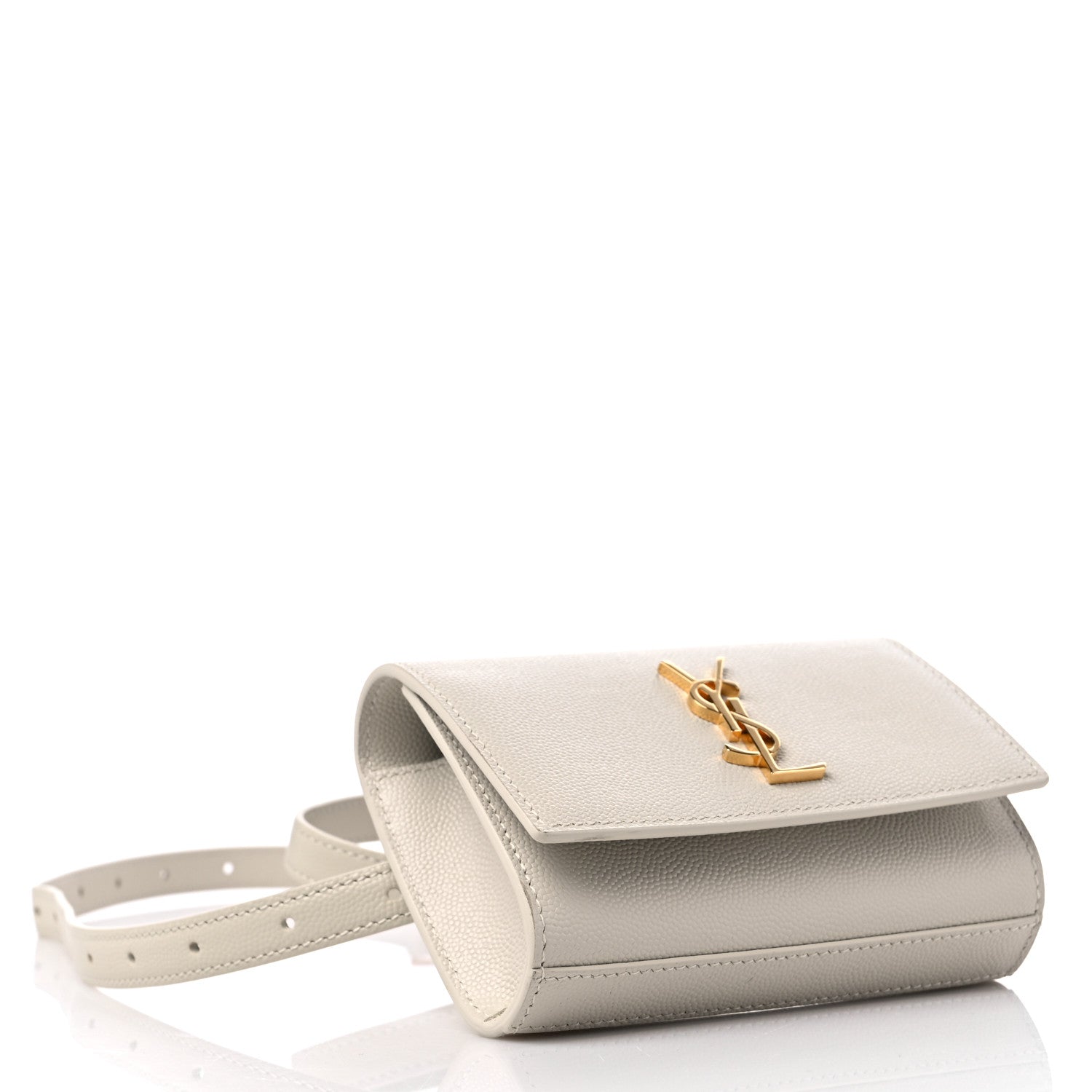 Saint Laurent Grain De Poudre Monogram Kate Belt Bag Crema Soft 4 of 8