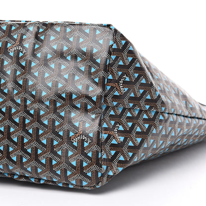 Goyard Goyardine Saint Louis Claire Voie GM Black Blue 8 of 8