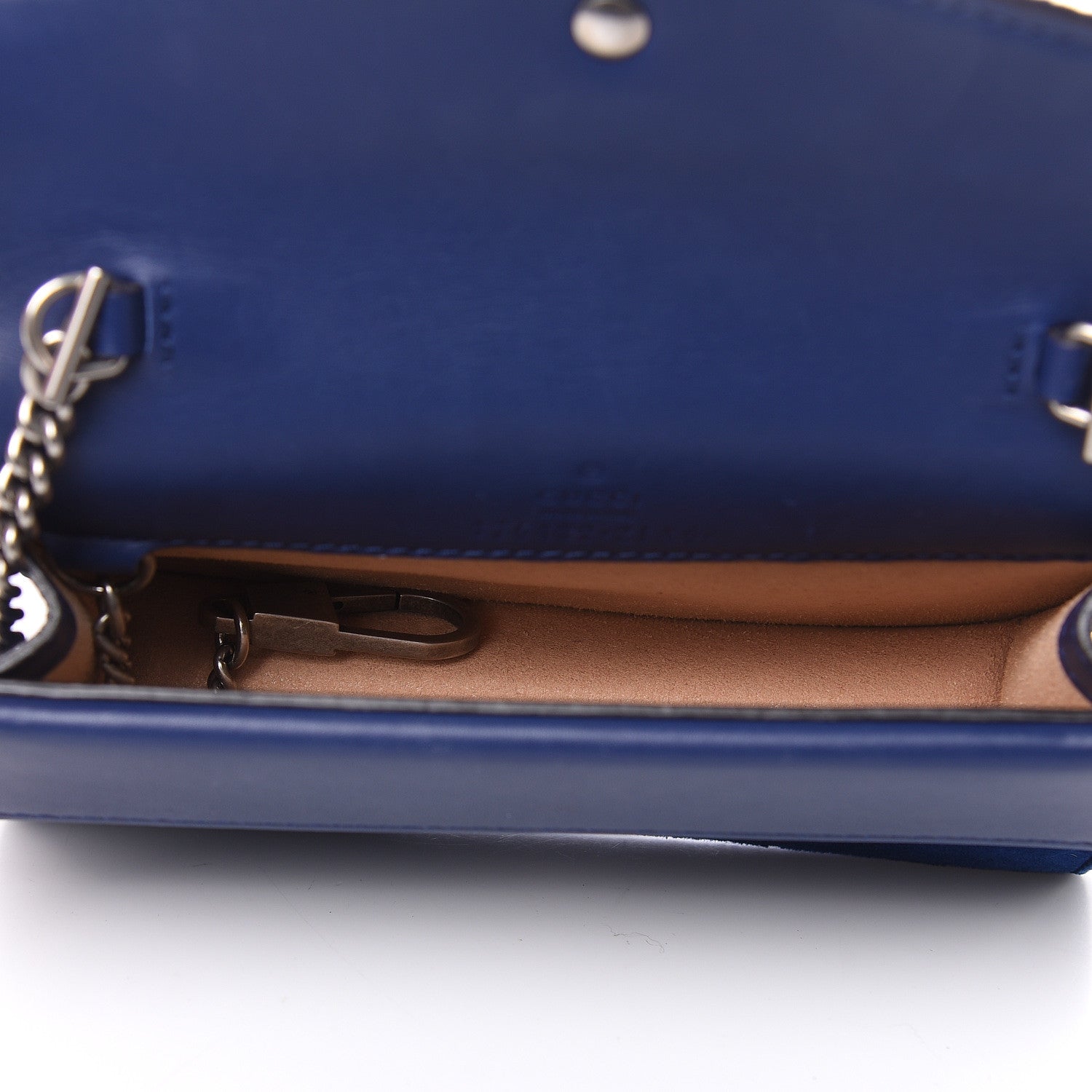 Gucci Velvet Super Mini Dionysus Shoulder Bag Cobalt 5 of 11