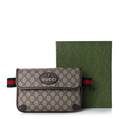 Gucci GG Supreme Monogram Neo Vintage Web Belt Bag Brown 12 of 12