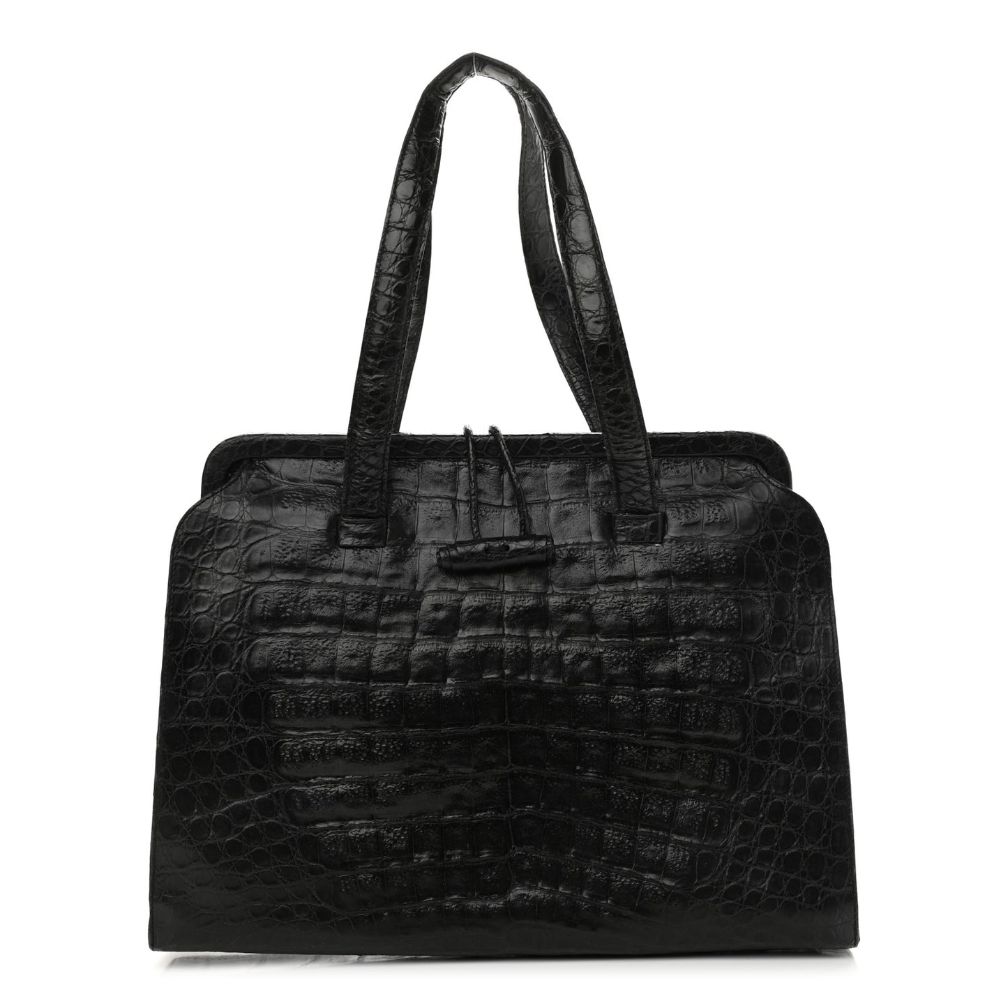 Crocodile Tote Black