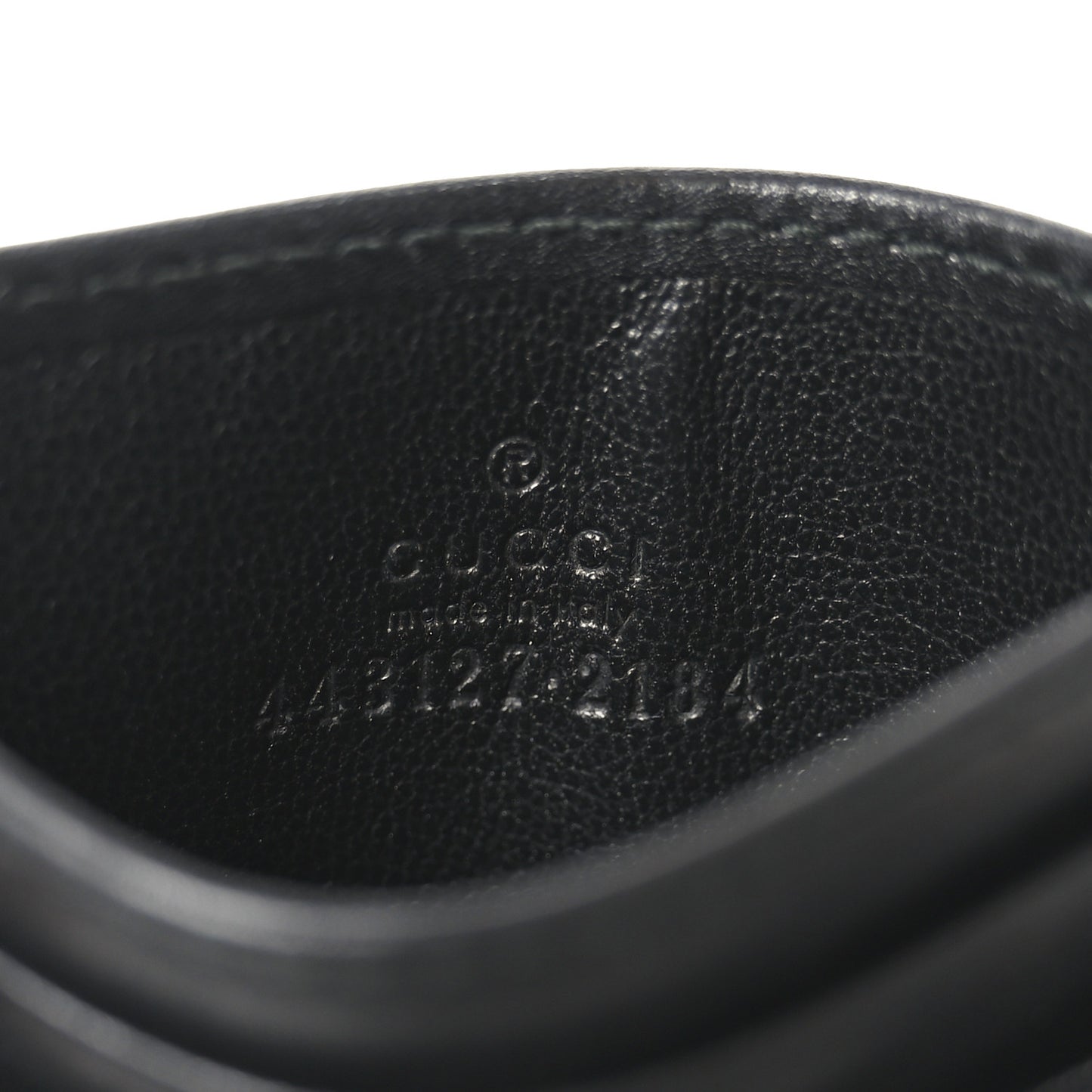 Calfskin Matelasse GG Marmont Card Holder Black