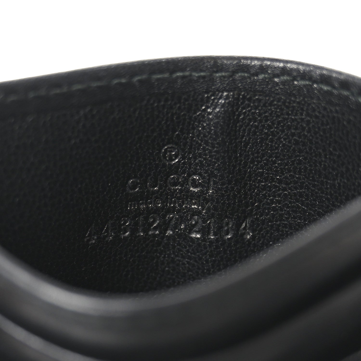 Gucci Calfskin Matelasse GG Marmont Card Holder Black 6 of 6