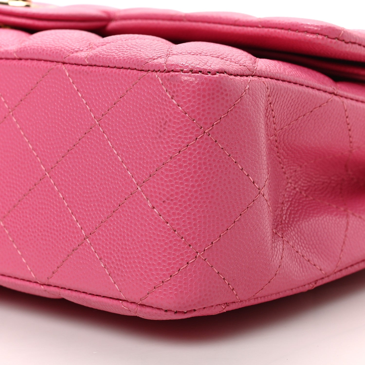 Chanel Caviar Quilted Medium Double Flap Pink 9 of 9