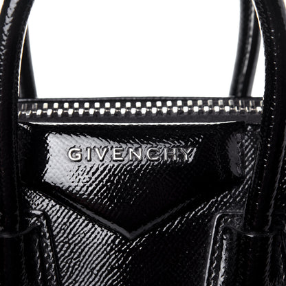 Givenchy Textured Patent Calfskin Mini Antigona Black 11 of 11