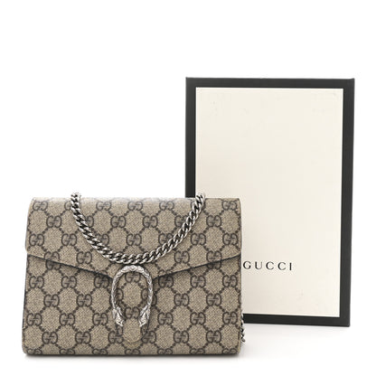 Gucci GG Supreme Monogram Mini Dionysus Chain Wallet Beige Black 9 of 9