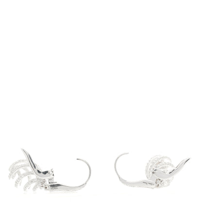 Tiffany 18K White Gold Diamond Venezia Luce Drop Earrings 3 of 5