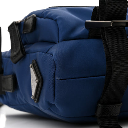 Prada Nylon Saffiano Racing Logo Camera Crossbody Bag Blue Black 10 of 11