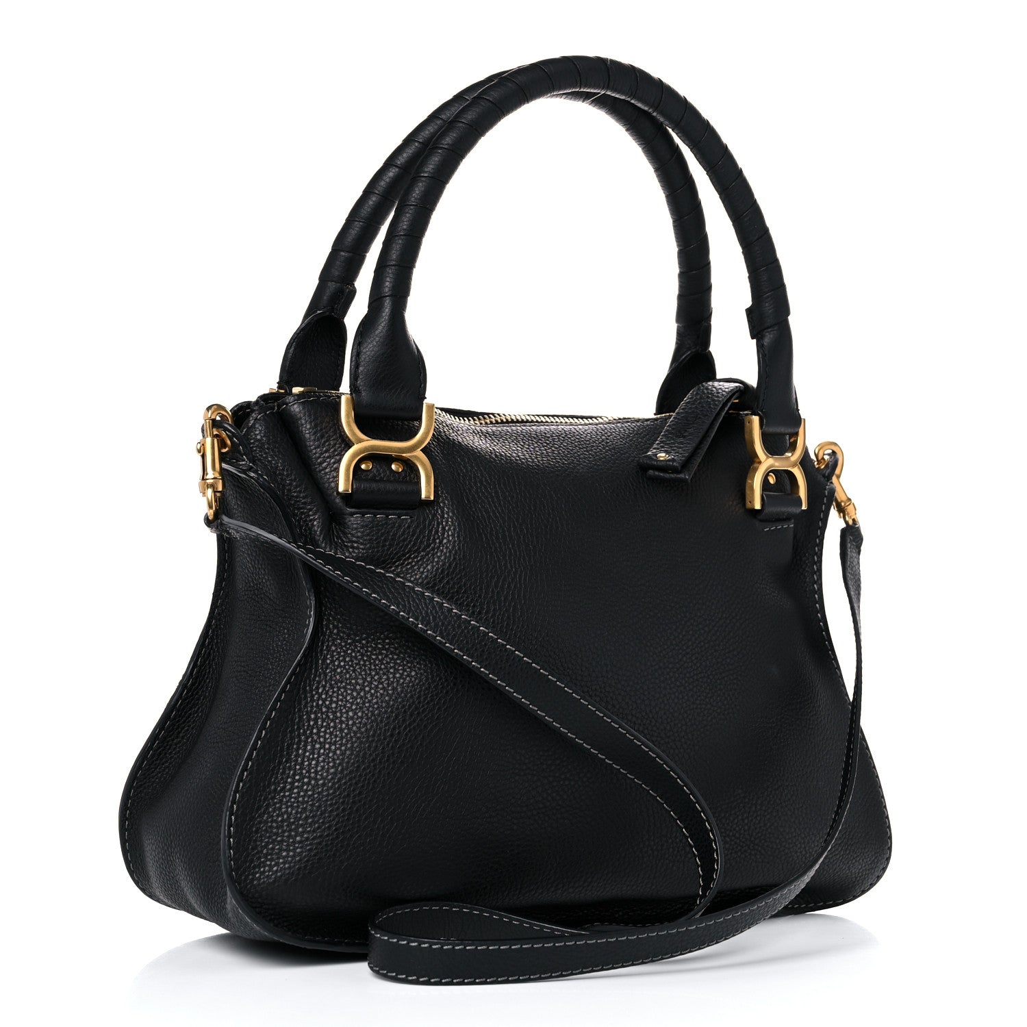 Chloe Calfskin Medium Marcie Satchel Black 4 of 16