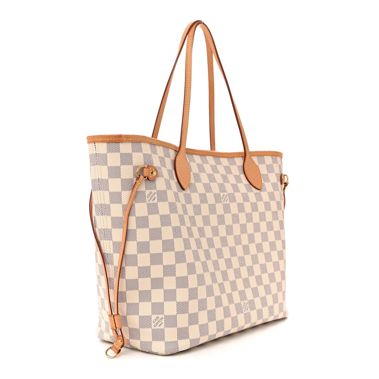 Damier Azur Neo Neverfull MM Rose Ballerine