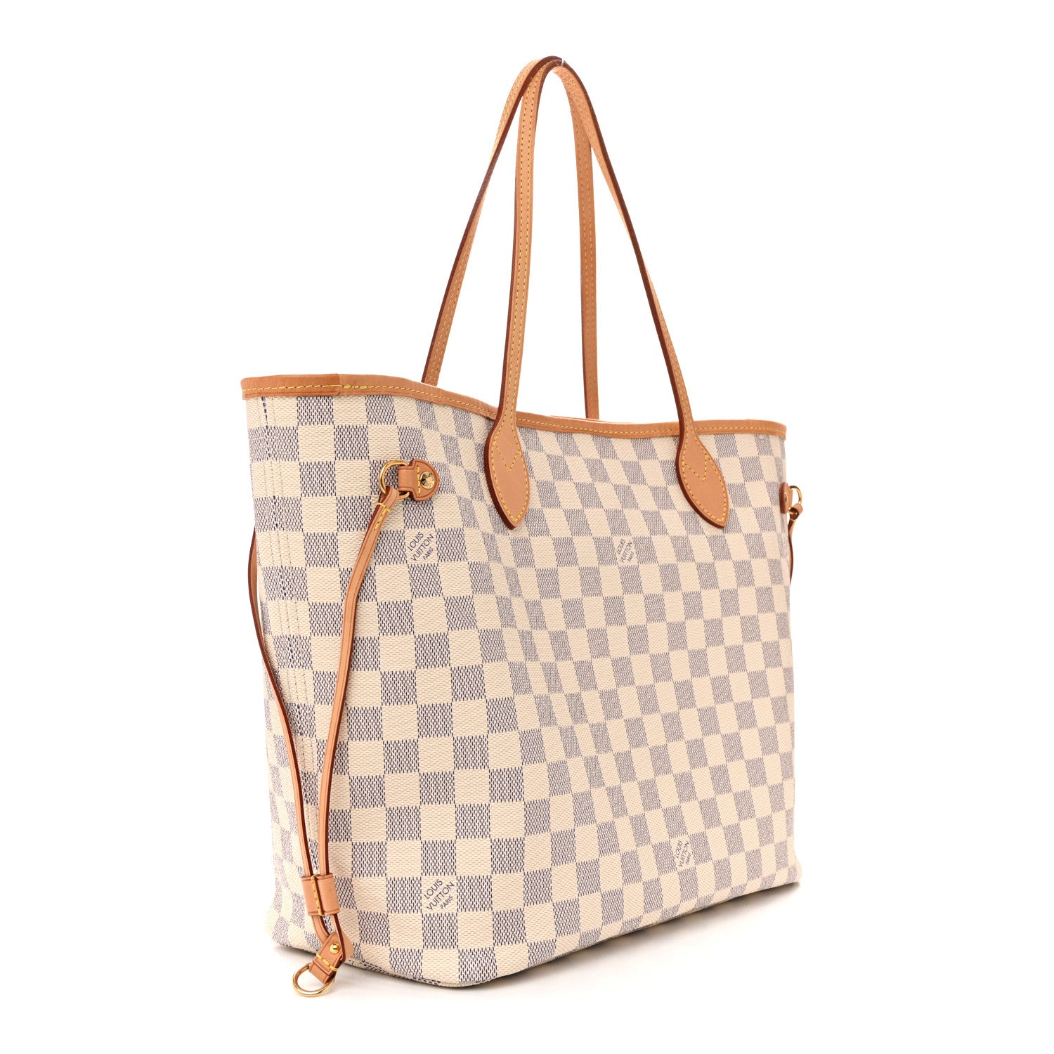 Louis Vuitton Damier Azur Neo Neverfull MM Rose Ballerine 3 of 13