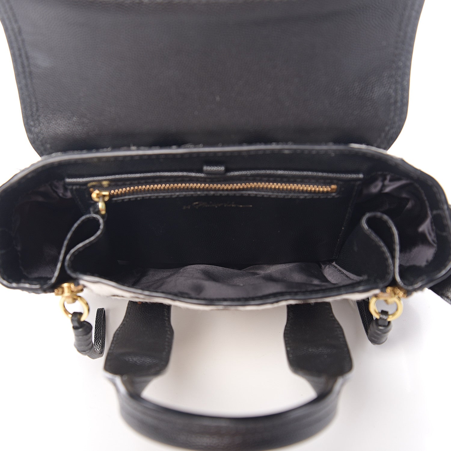 3.1 Phillip Lim 3.1 Calf Hair Polka Dot Mini Pashli Satchel Black 4 of 8