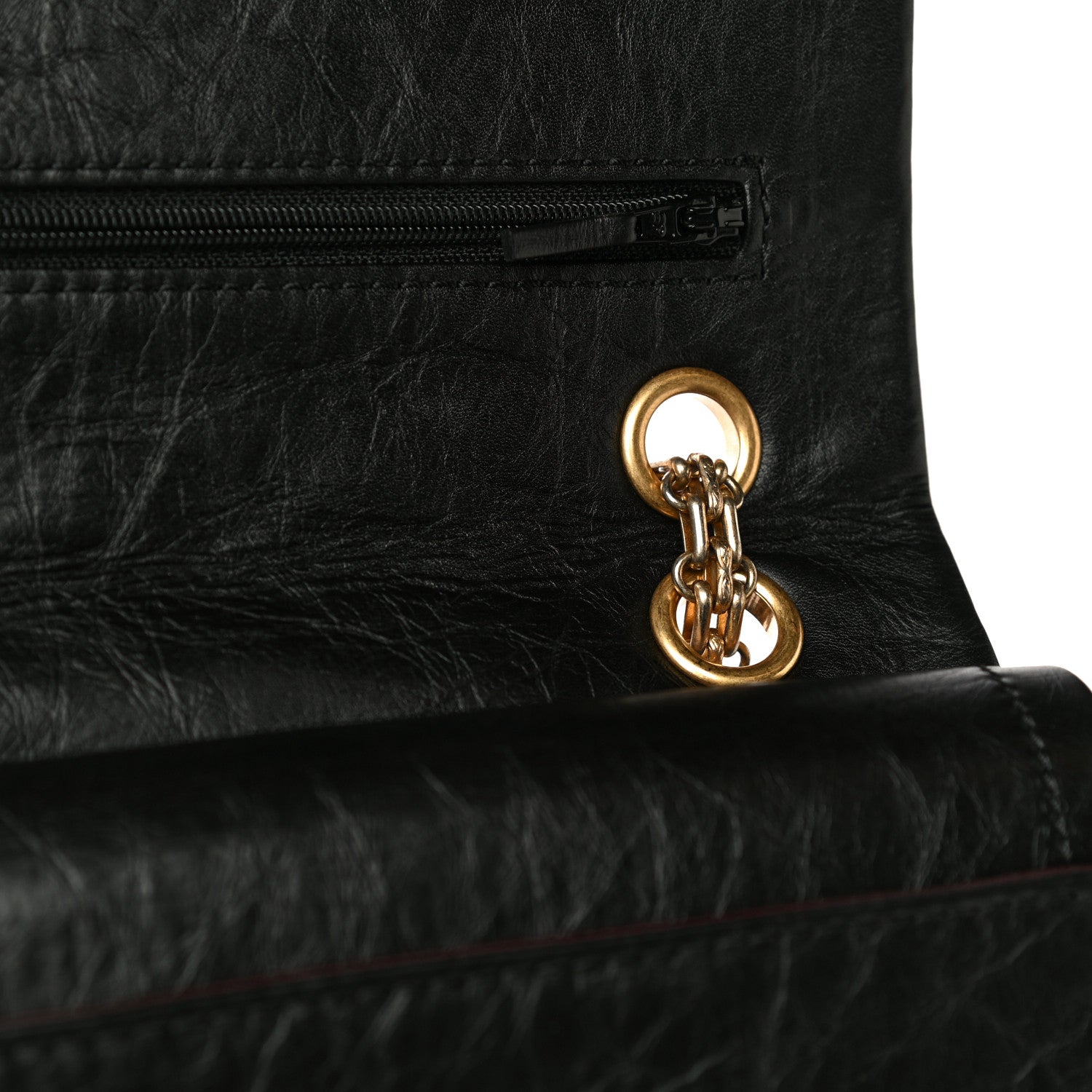 Chanel Aged Calfskin Quilted 2.55 Reissue 226 Flap Black 16 of 17