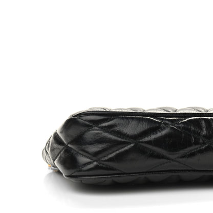 Miu Miu Vitello Shine Quilted Pochette Black 8 of 9