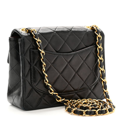 Chanel Lambskin Quilted Mini Square Flap Black 3 of 10
