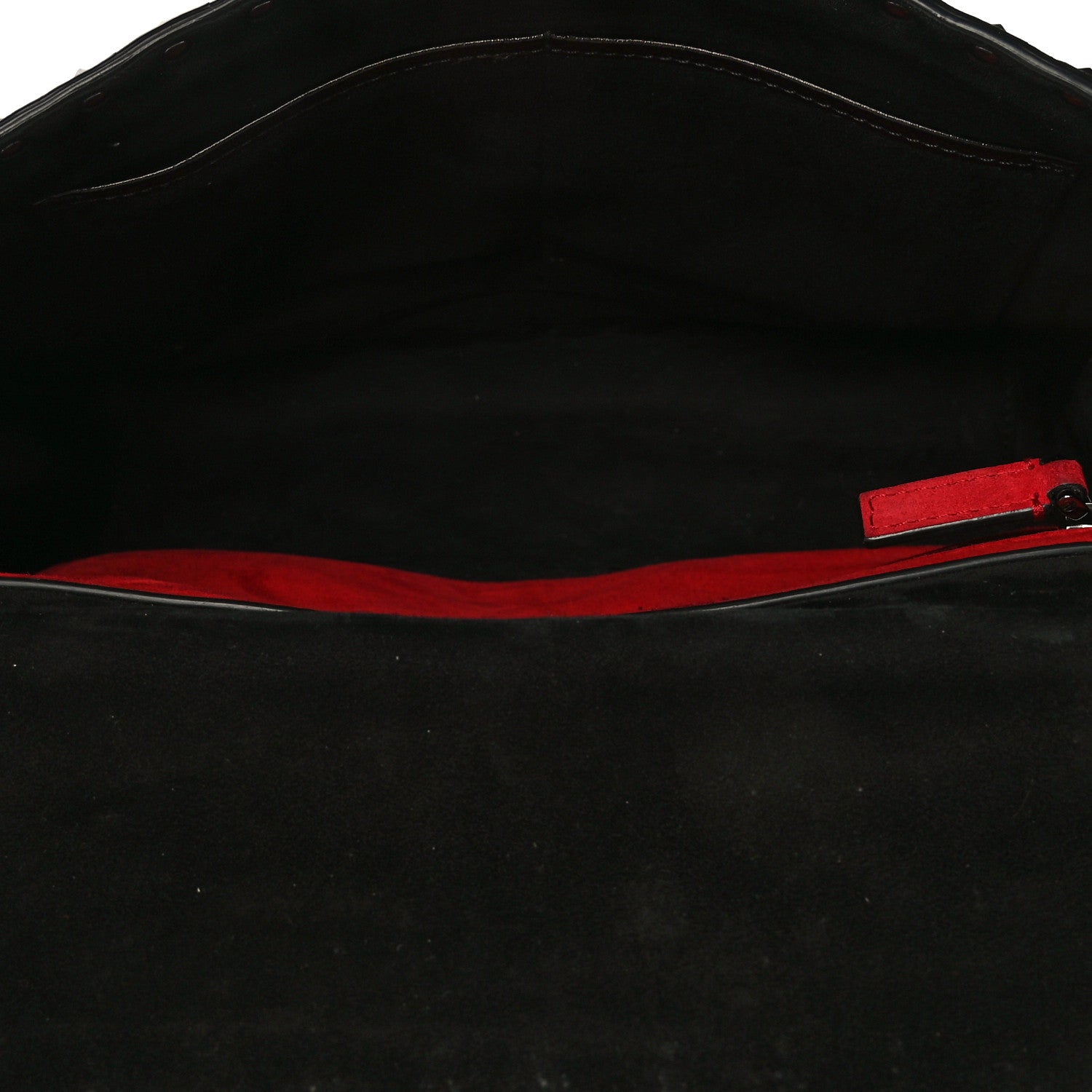 Valentino Garavani Craquele Nappa Large Rockstud Spike Shoulder Bag Black 4 of 4