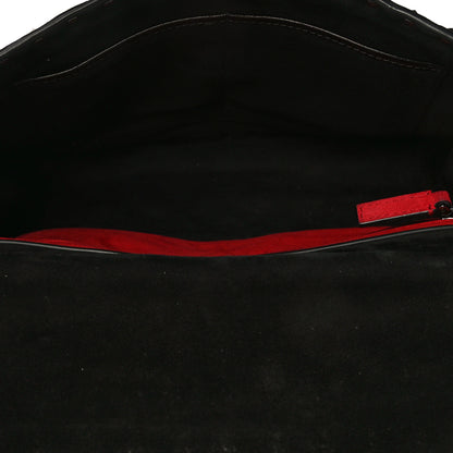 Valentino Garavani Craquele Nappa Large Rockstud Spike Shoulder Bag Black 4 of 4