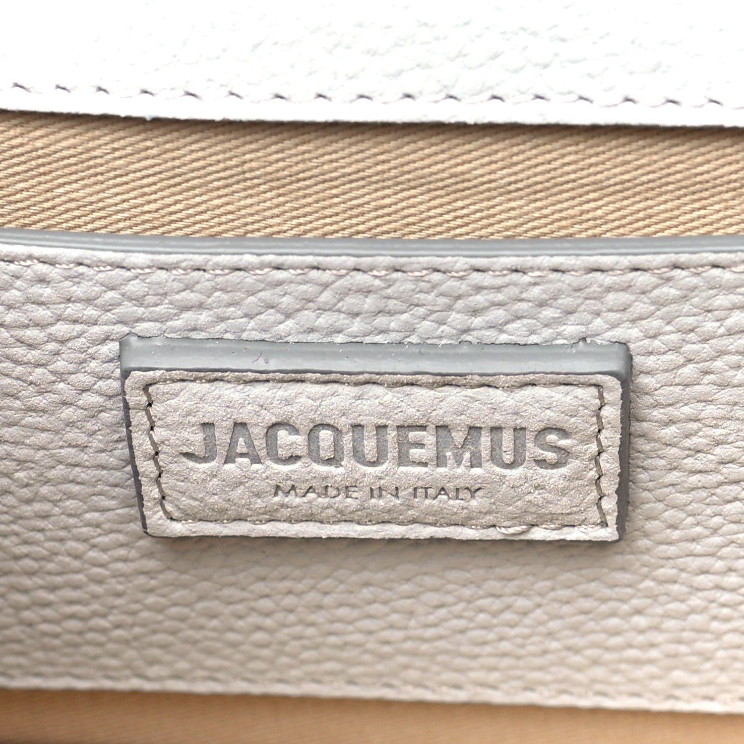 Jacquemus Nubuck Le Grand Bambino Light Grey 6 of 9