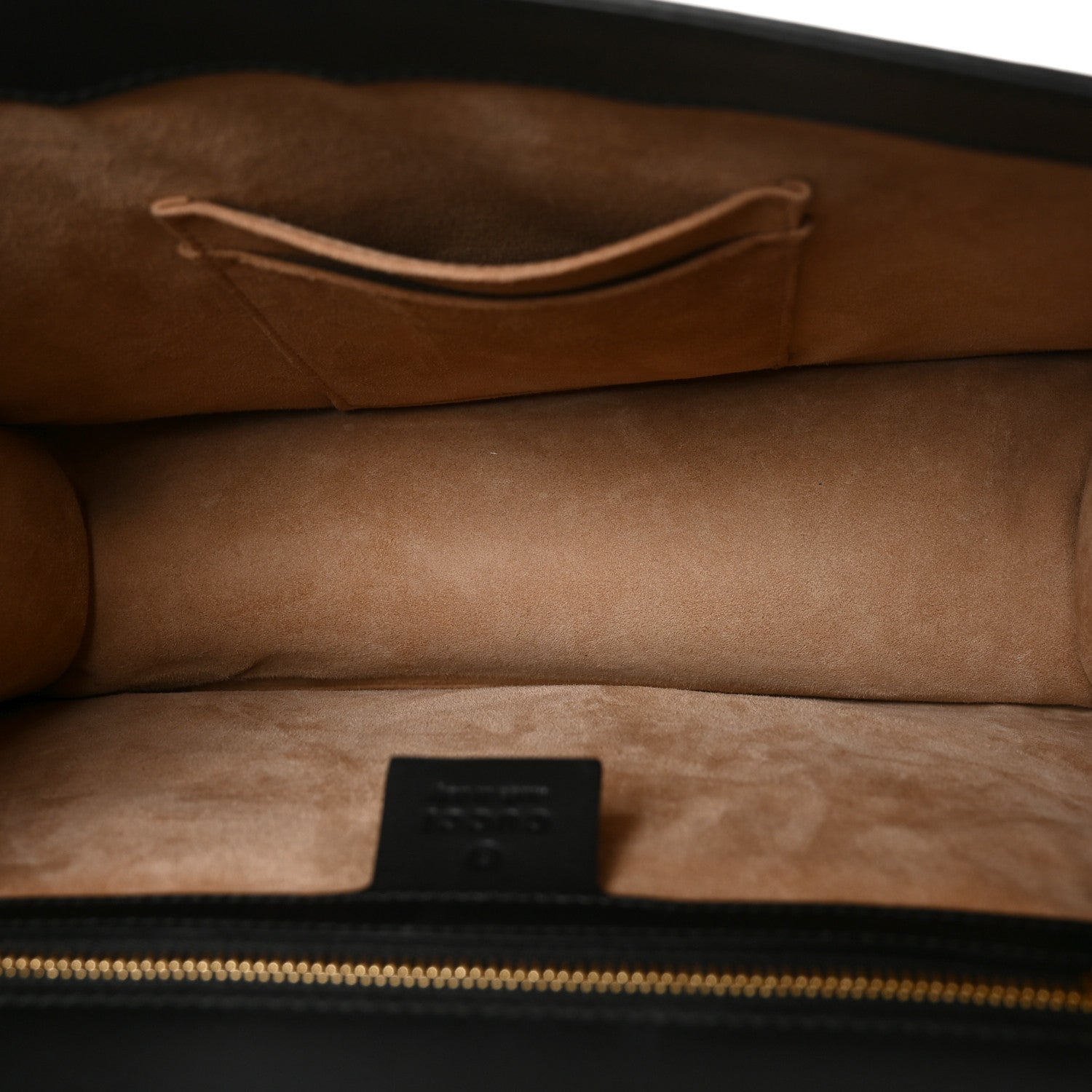 Gucci Calfskin Medium Sylvie Top Handle Bag Black 5 of 10