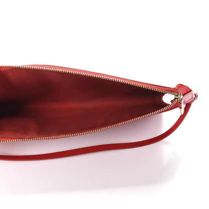 Louis Vuitton Epi Pochette Accessories 24 Castillan Red 5 of 15
