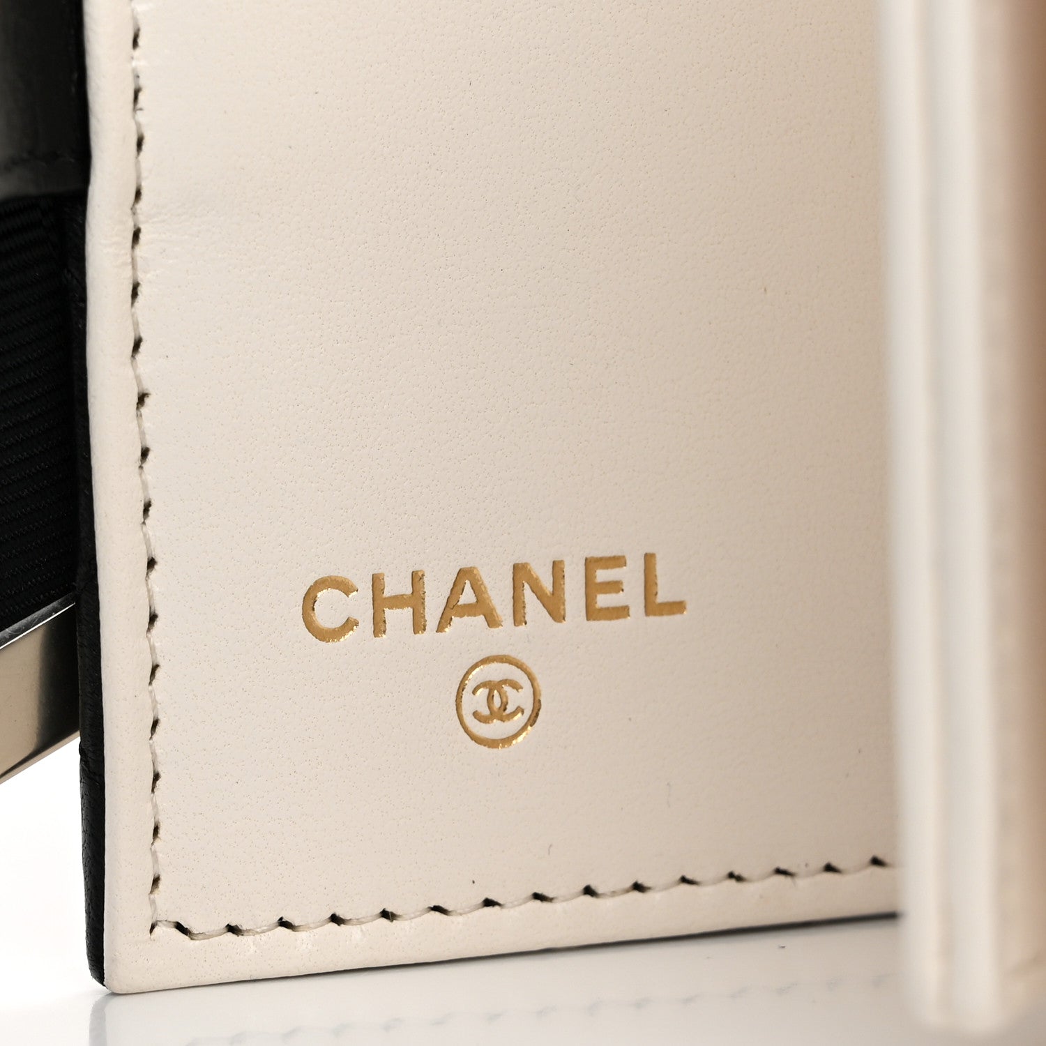 Chanel Lambskin Quilted Book Card Holder on Chain Black 6 of 14