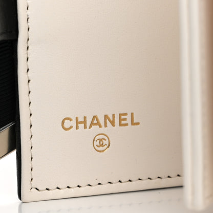 Chanel Lambskin Quilted Book Card Holder on Chain Black 6 of 14