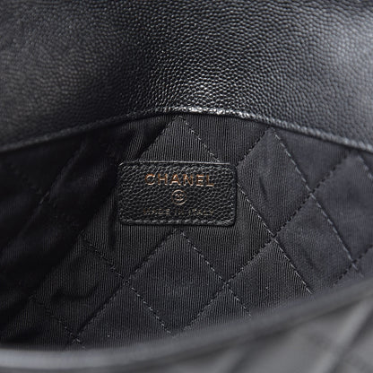 Chanel Caviar Quilted Medium Golden Class Pouch Black 6 of 8