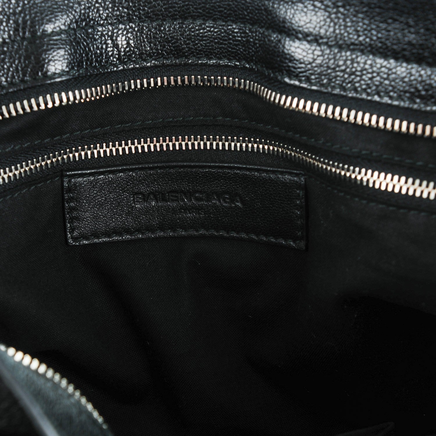 Balenciaga Chevre Silver Metallic Edge Hardware City Black 7 of 8
